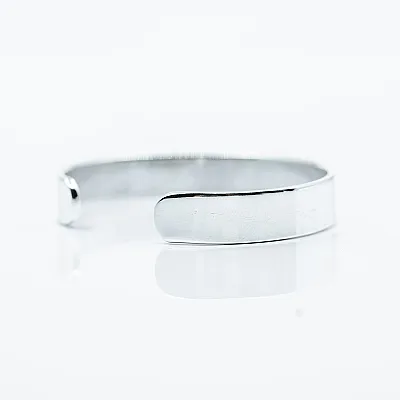 Bratara fixa simpla plata 1cm Argint - 2