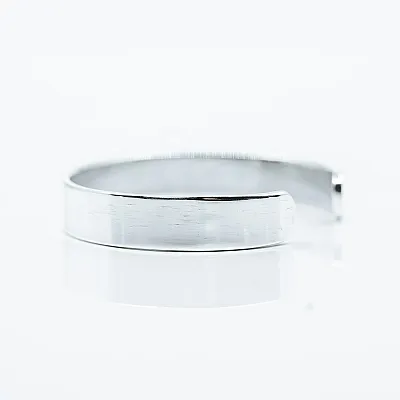 Bratara fixa simpla plata 1cm Argint - 4