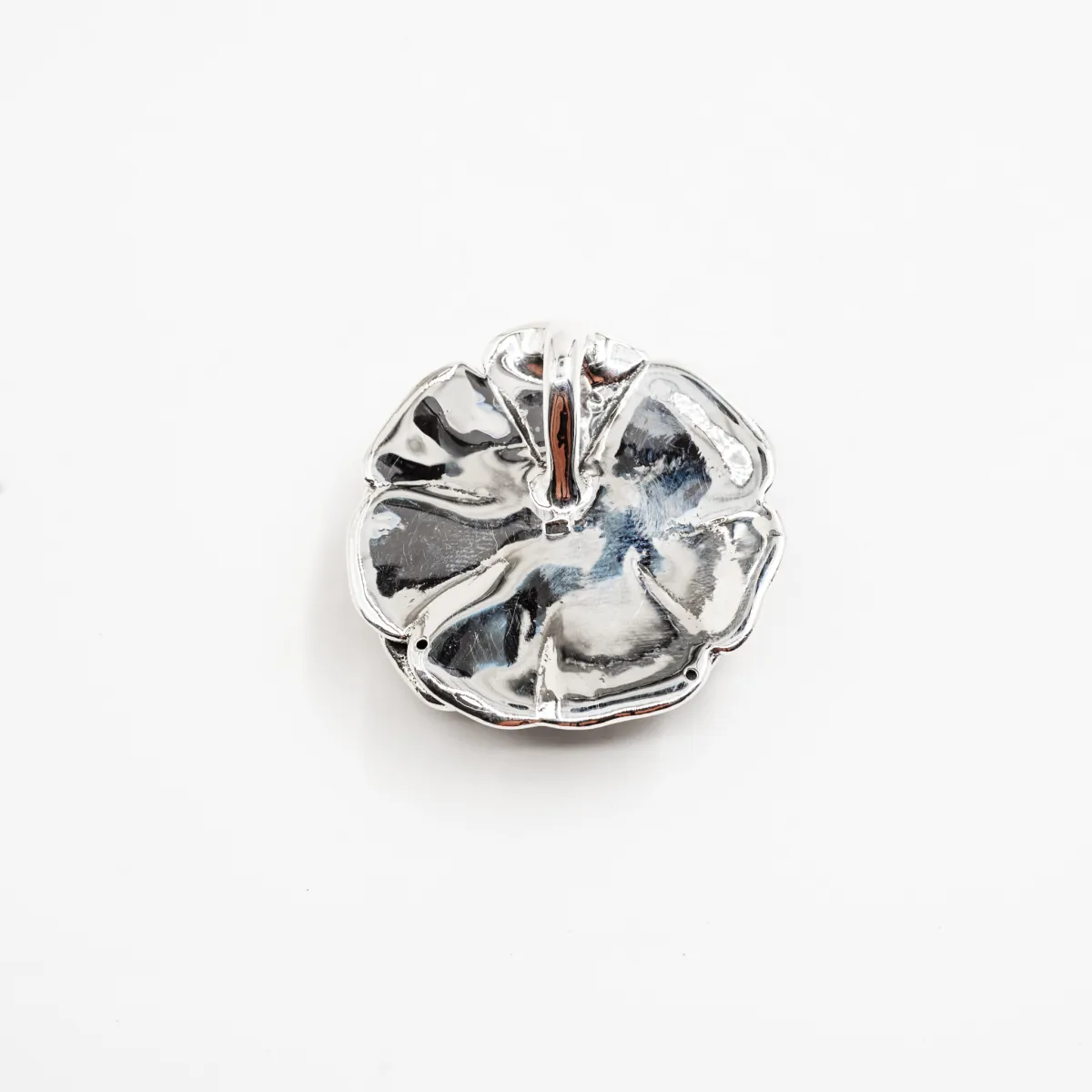 Pandantiv floare crizantema 44mm Argint