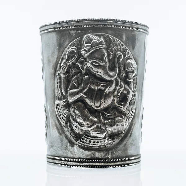 Bratara fixa India Ganesha Argint