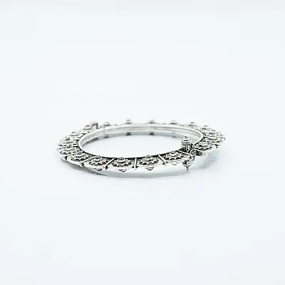 Bratara fixa flori Argint - 9