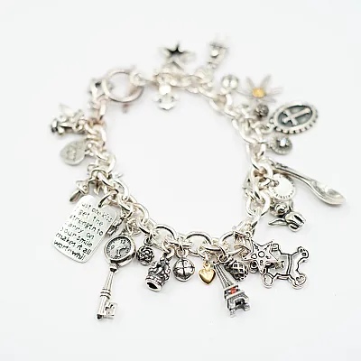 Bratara flexibila multi charms ursulet Argint - 1