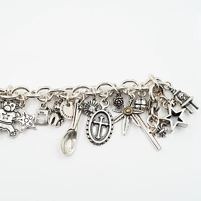 Bratara flexibila multi charms ursulet Argint - 5