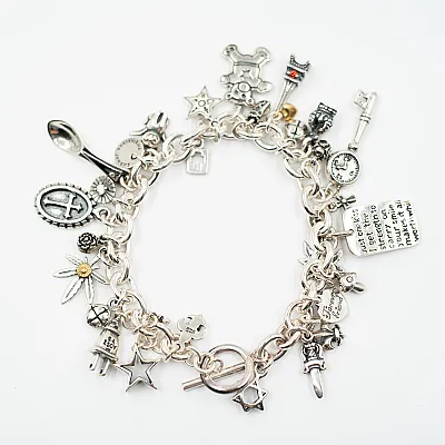 Bratara flexibila multi charms ursulet Argint - 9