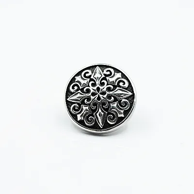 Nasturi sacou cruce gotica fleur.de.lys Argint - 1