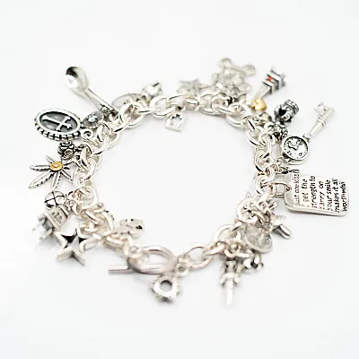 Bratara flexibila multi charms ursulet Argint - 2