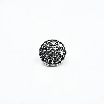 Nasturi sacou cruce gotica fleur.de.lys Argint - 4