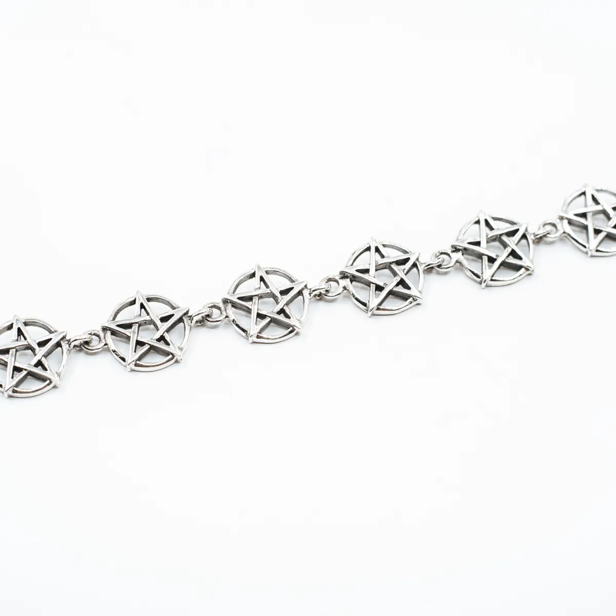Bratara flexibila pentagrama m Argint