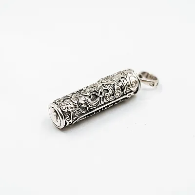 Pandantiv caseta cilindru Avalokitesvara Argint - 2