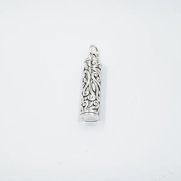 Pandantiv caseta cilindru broderie l Argint