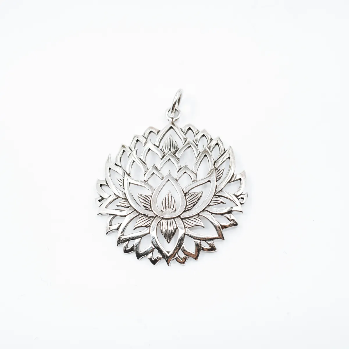 Pandantiv floare de lotus m Argint