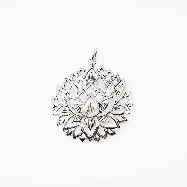 Pandantiv floare de lotus m Argint