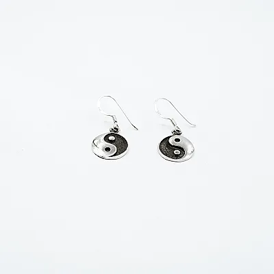 Cercei lungi Yin Yang Argint - 2