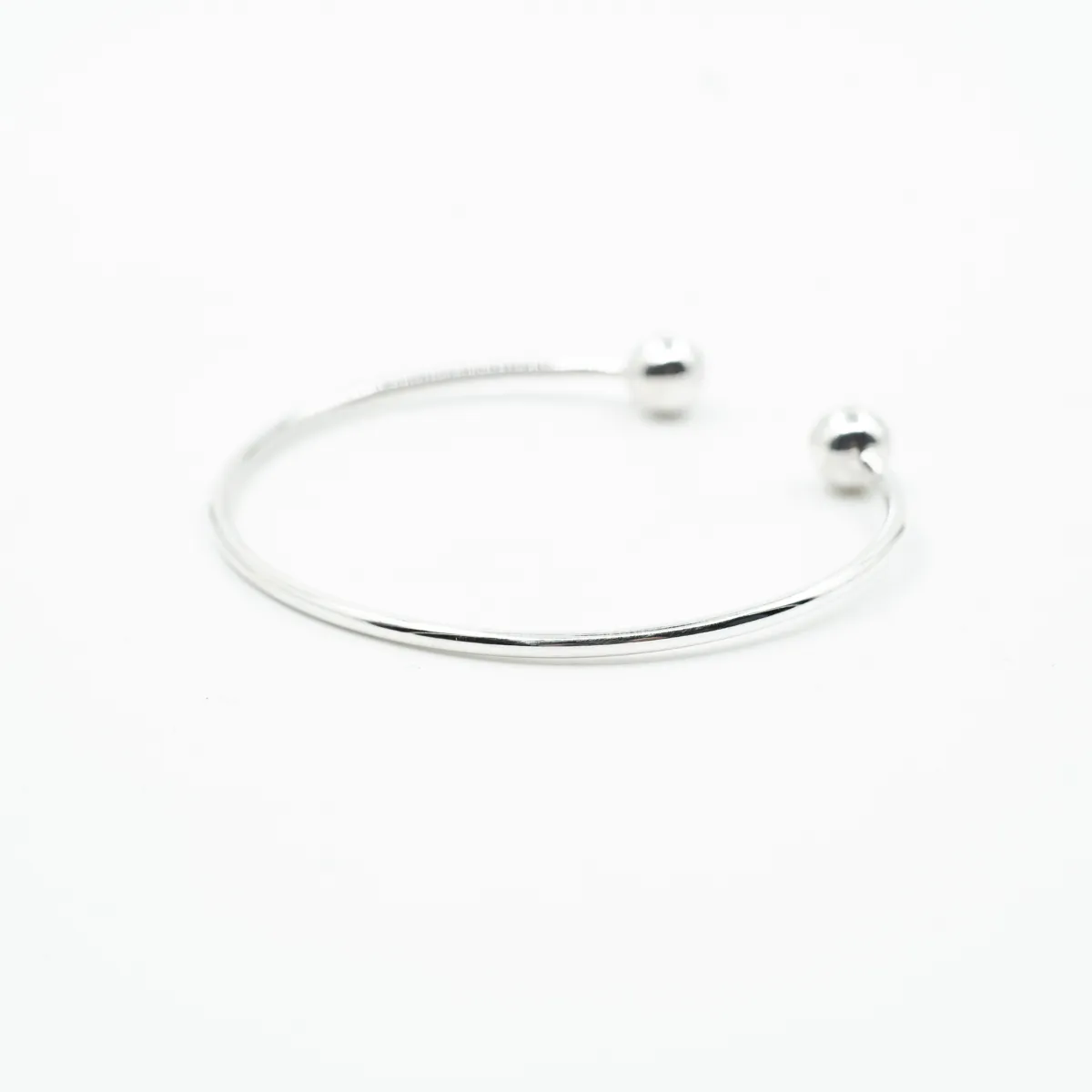 Bratara fixa doua bile 2*7mm Argint