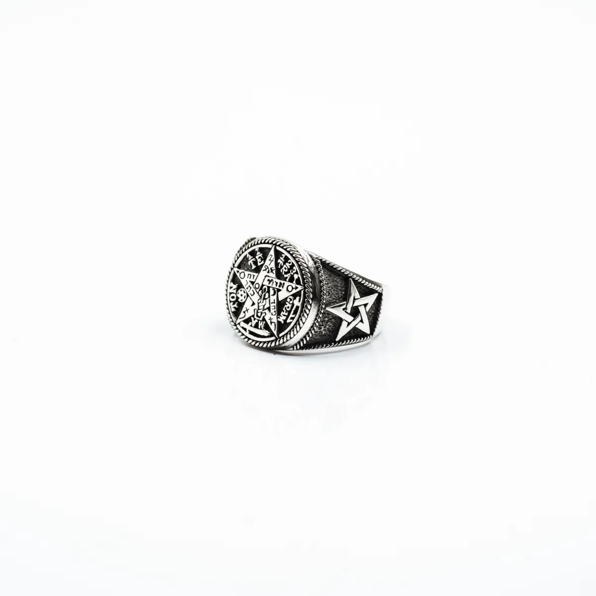 Inel simbol Tetragrammaton Argint