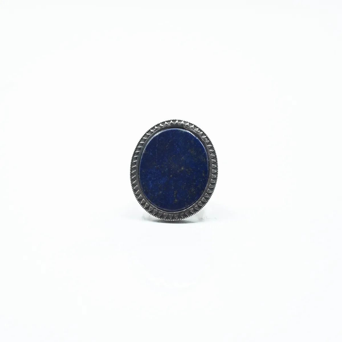 Inel oval model lapis lazuli Argint