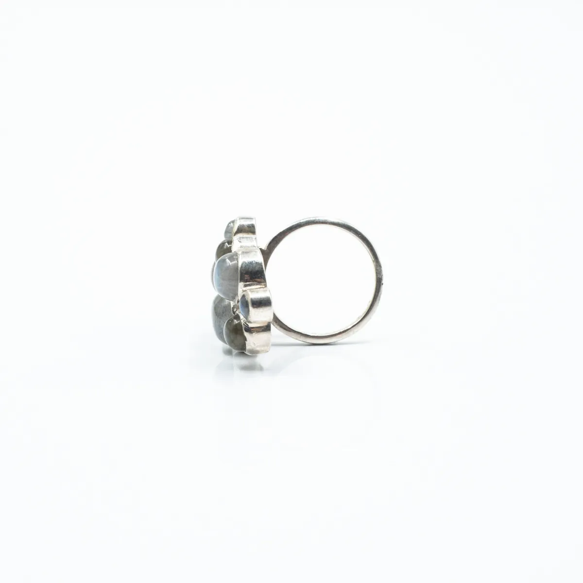 Inel lung picaturi labradorite Argint