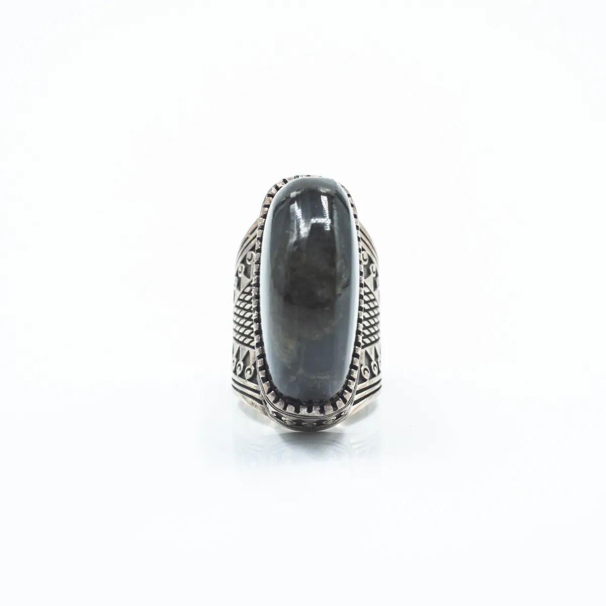 Inel oval tuguiat labradorite Argint