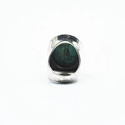 Inel oval simplu turcoaza Argint - 3