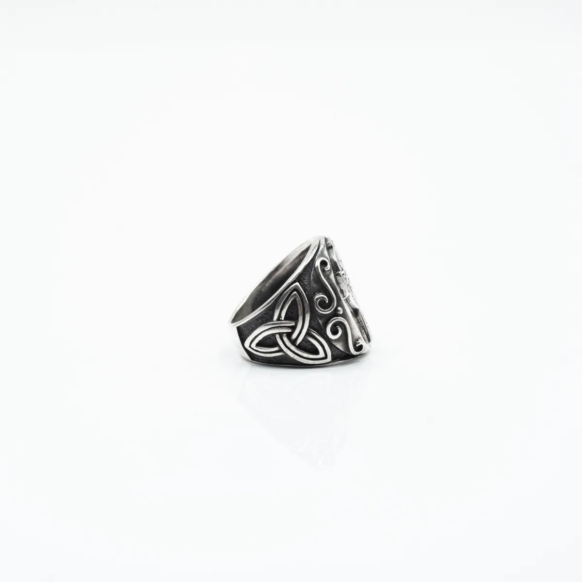 Inel cruce celtica Triquetra Argint