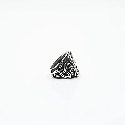 Inel cruce celtica Triquetra Argint - 5