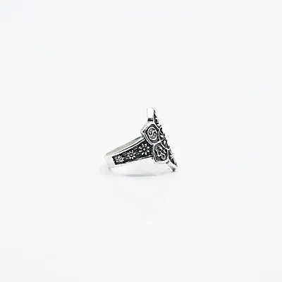 Inel slim mandala Argint - 5