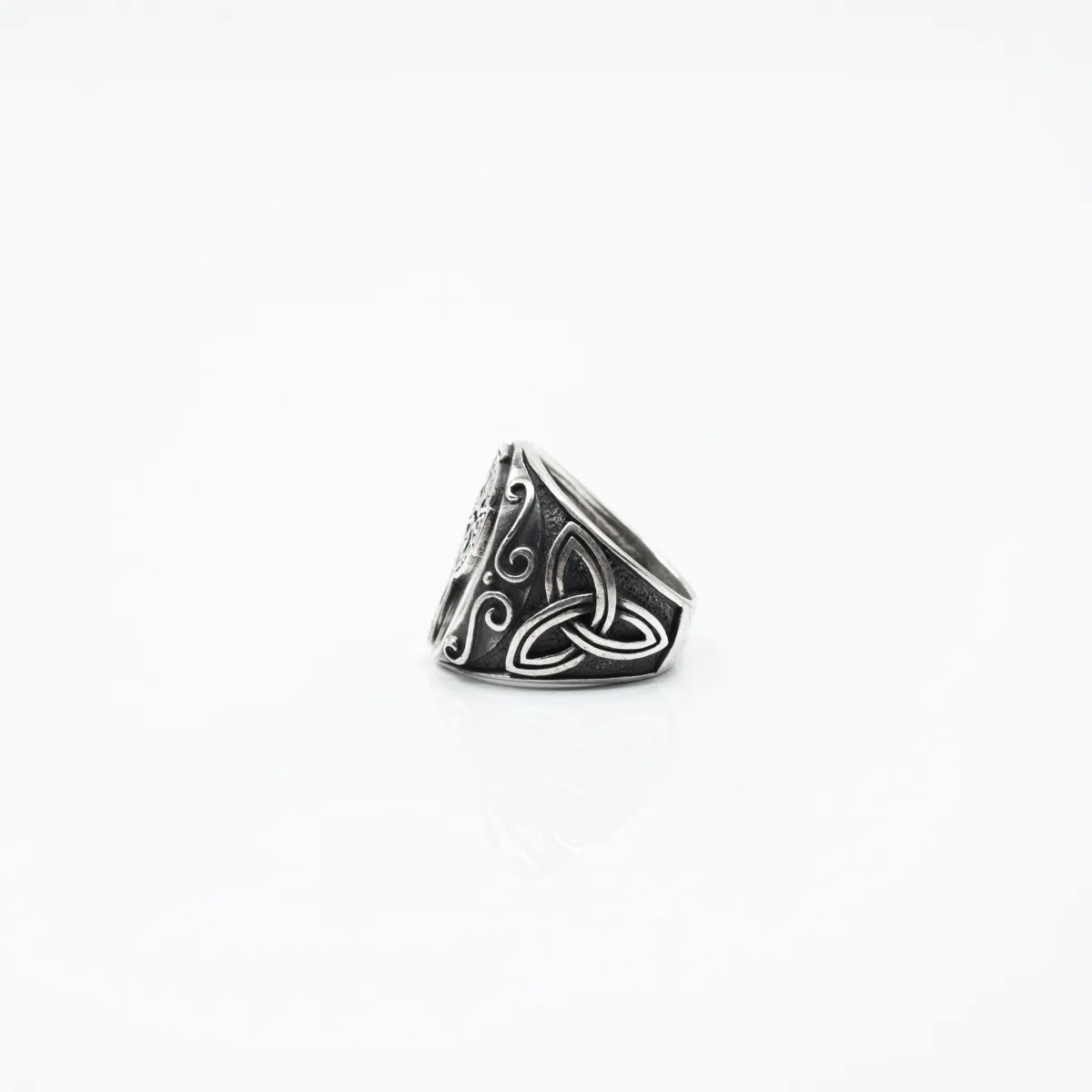 Inel cruce celtica Triquetra Argint