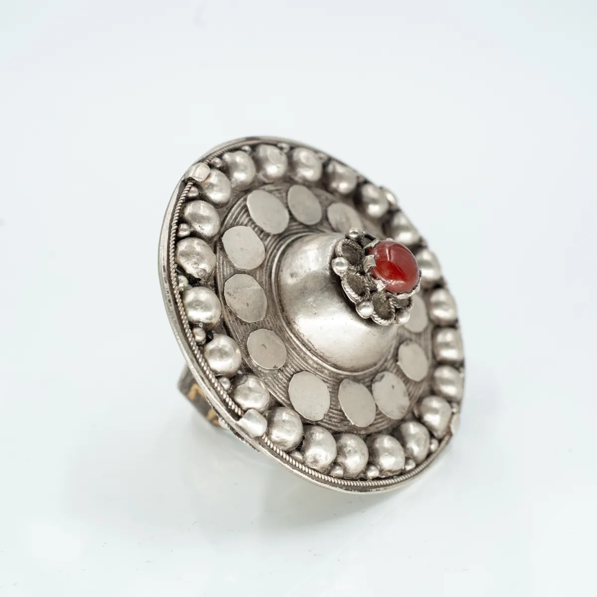 Inel Afghan carneole 6cm Argint