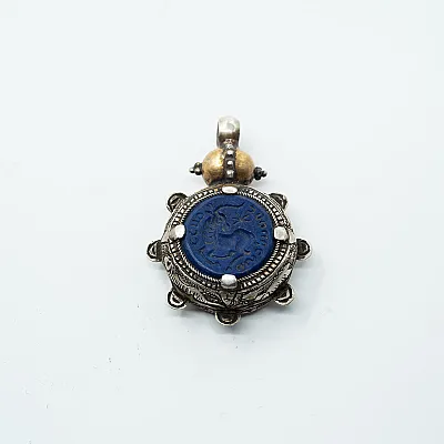Pandantiv Afgan Capricorn lapis lazuli Argint - 1
