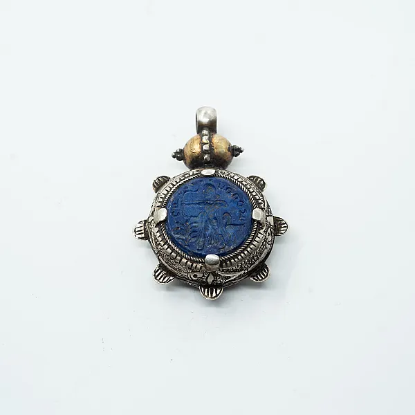 Pandantiv Afgan arcas lapis lazuli Argint