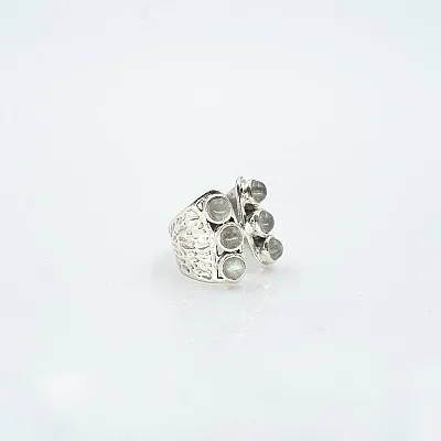 Inel corset 6 bumbi labradorite Argint - 4