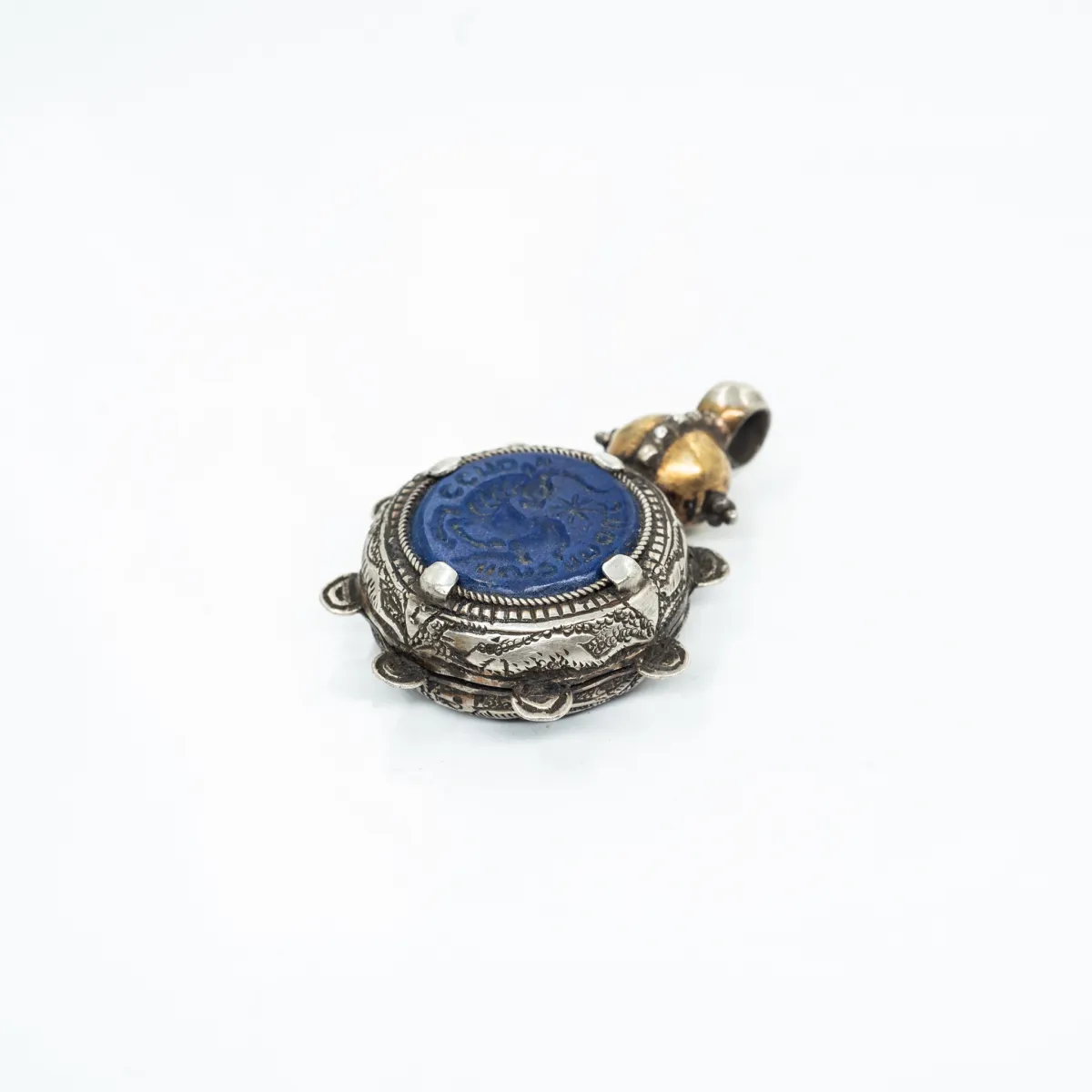 Pandantiv Afgan Capricorn lapis lazuli Argint