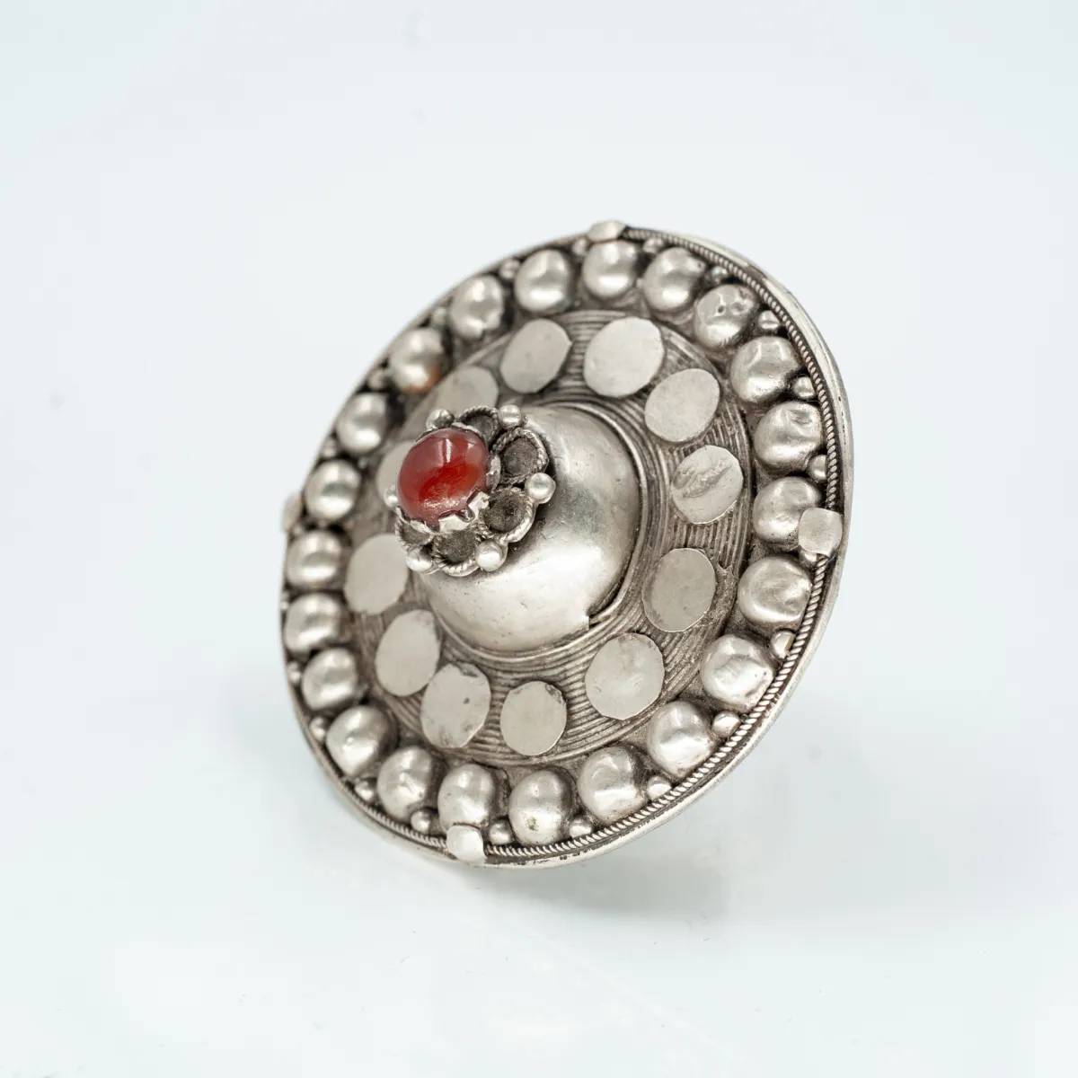 Inel Afghan carneole 6cm Argint