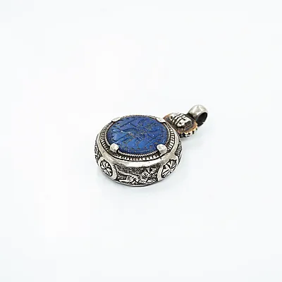 Pandantiv Afgan inger lapis lazuli Argint - 3