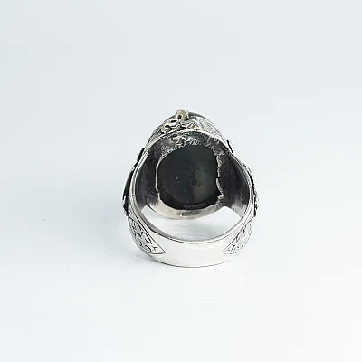 Inel Afgan oval labradorite Argint - 5
