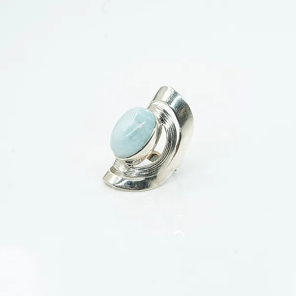 Inel lung dungi larimar Argint