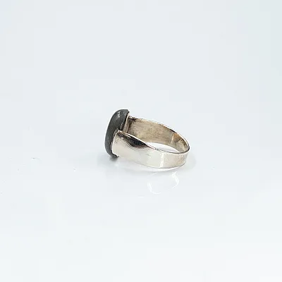 Inel oval simplu s labradorite Argint - 3