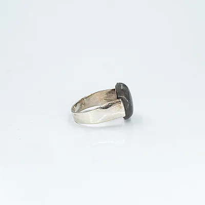 Inel oval simplu s labradorite Argint - 5