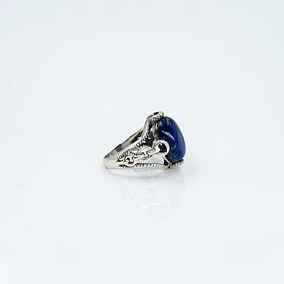 Inel oval zale lapis lazuli Argint - 10