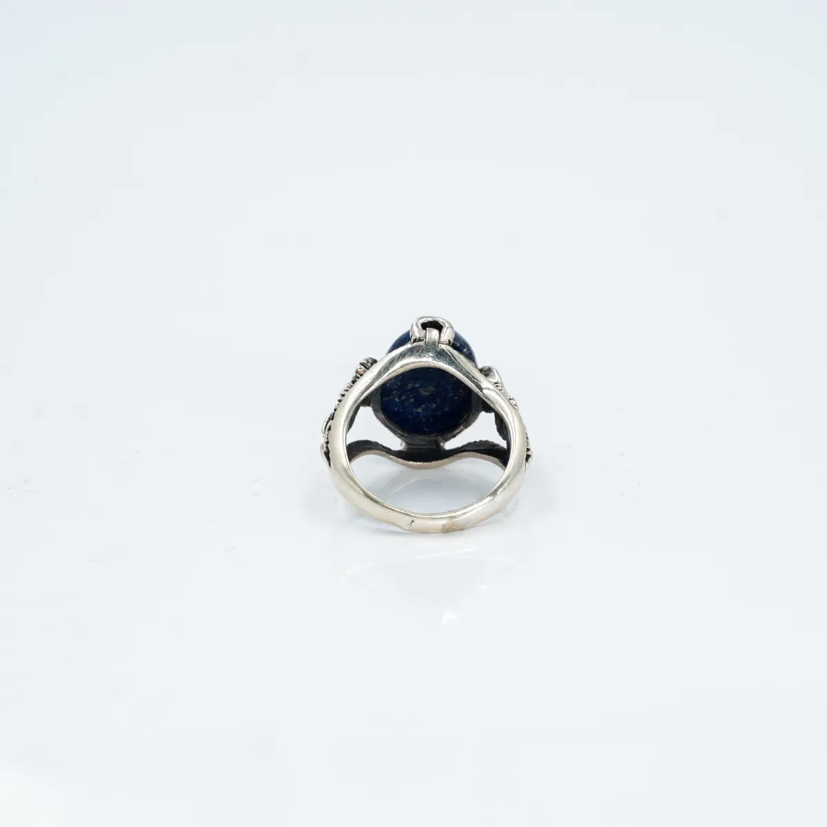 Inel oval zale lapis lazuli Argint
