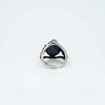 Inel oval zale lapis lazuli Argint - 4