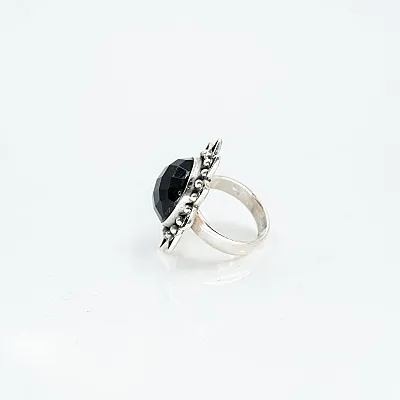 Inel soare piatra onix Argint - 3