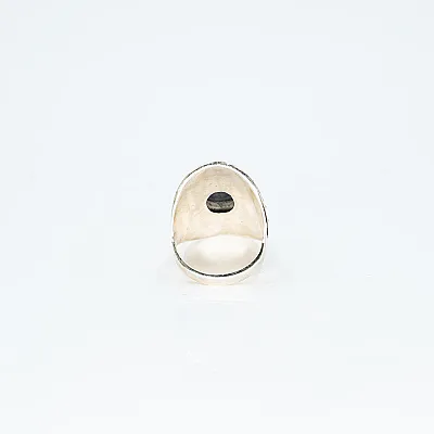 Inel oval picaturi lapis-lazuli Argint - 4