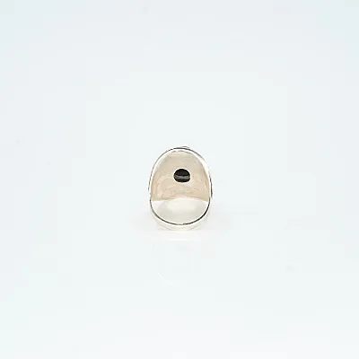 Inel oval picaturi onix Argint - 4