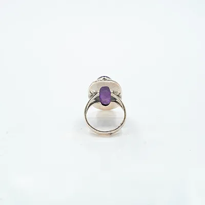 Inel lung picaturi ametist cabochon Argint - 4