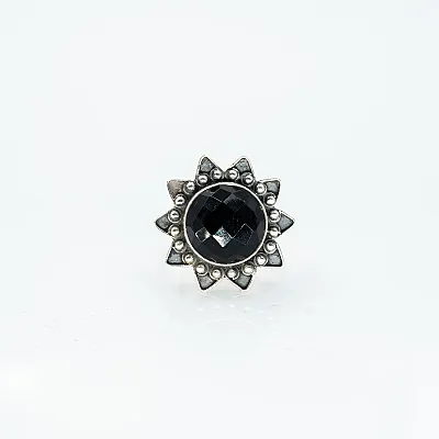Inel soare piatra onix Argint - 1