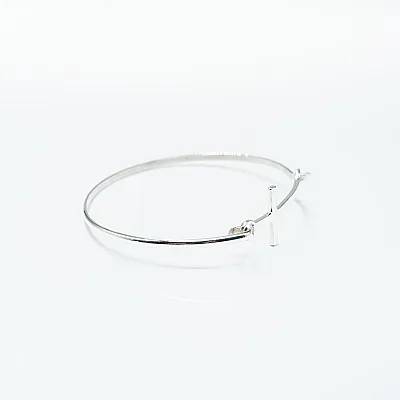Bratara fixa cruce simpla s Argint - 5