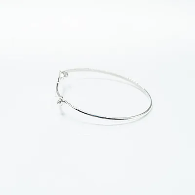Bratara fixa cruce simpla s Argint - 3