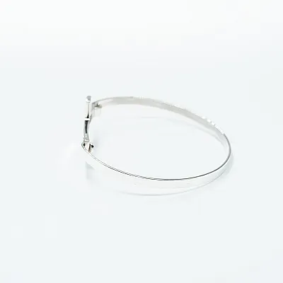 Bratara fixa cruce simpla Argint - 3
