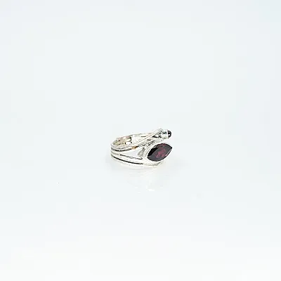 Inel oval ascutit sarma granat Argint - 5
